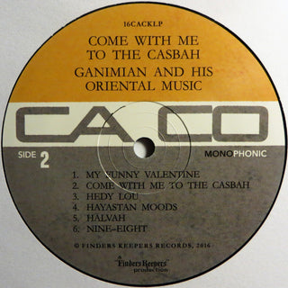 Ganimian & His Oriental Music* : Come With Me To The Casbah (LP, RE)