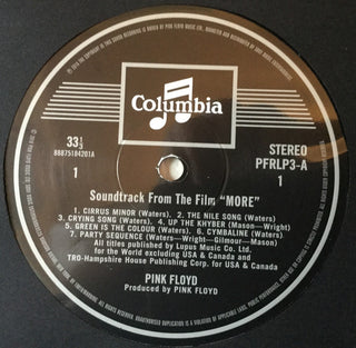 Pink Floyd : Soundtrack From The Film "More" (LP, Album, RE, RM, 180)