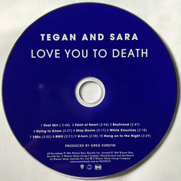 Tegan and Sara : Love You To Death (CD, Album)