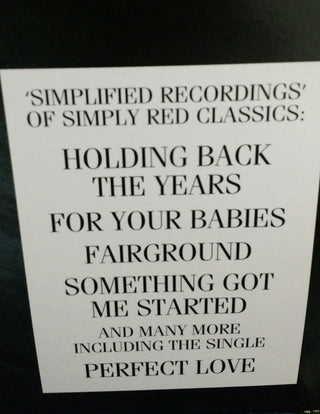 Simply Red : Simplified (LP, Album, RE)