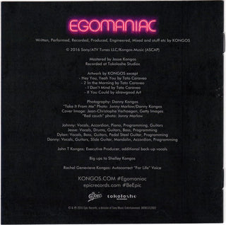 Kongos : Egomaniac (CD, Album)