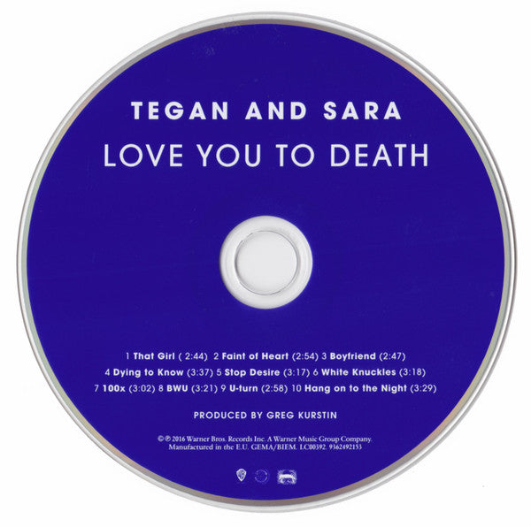 Tegan and Sara : Love You To Death (CD, Album)