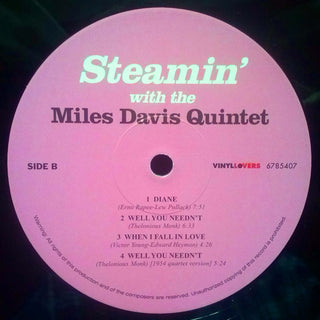 The Miles Davis Quintet : Steamin' With The Miles Davis Quintet (LP, Album, Ltd, RE, 180)