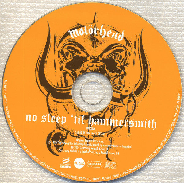Motörhead : No Sleep 'til Hammersmith (CD, Album, RE)