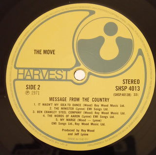 The Move : Message From The Country (LP, Album, RE, 180)
