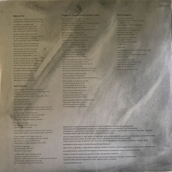 Erasure : Erasure (2xLP, Album, Ltd, RE, 180)