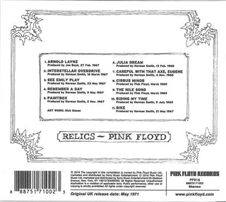 Pink Floyd : Relics (CD, Comp, RE, RM, Dig)