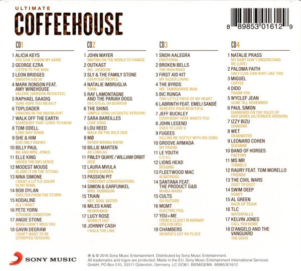 Various : Ultimate Coffeehouse: 4 CDs Of The Greatest Café Music (4xCD, Comp)