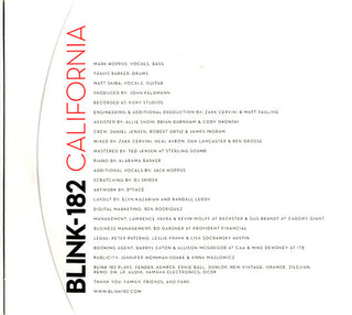 Blink-182 : California (CD, Album, Dig)