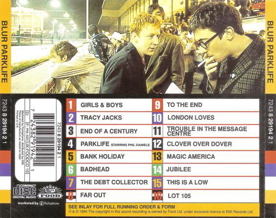 Blur : Parklife (CD, Album, RP)