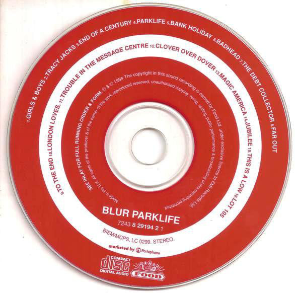 Blur : Parklife (CD, Album, RP)