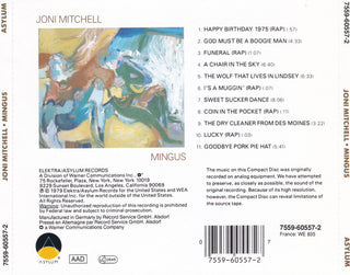 Joni Mitchell : Mingus (HDCD, Album, RE)