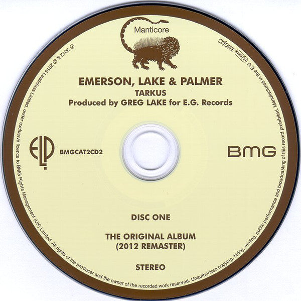 Emerson, Lake & Palmer : Tarkus (CD, Album, RE, RM + CD, Album, RE + Dlx)