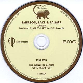 Emerson, Lake & Palmer : Tarkus (CD, Album, RE, RM + CD, Album, RE + Dlx)