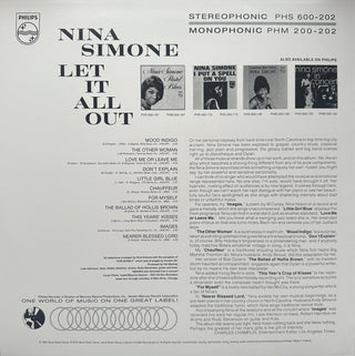 Nina Simone : Let It All Out (LP, Album, RE)