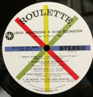 Louis Armstrong & Duke Ellington : Recording Together For The First Time (LP, Album, RE, 180)