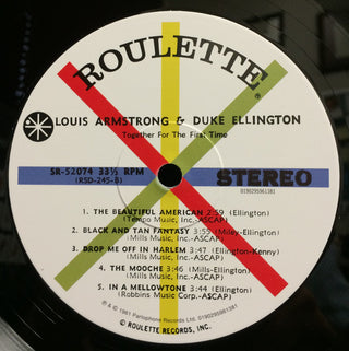 Louis Armstrong & Duke Ellington : Recording Together For The First Time (LP, Album, RE, 180)