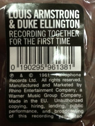 Louis Armstrong & Duke Ellington : Recording Together For The First Time (LP, Album, RE, 180)