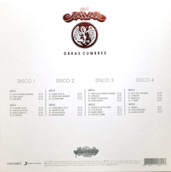 Los Jaivas : Obras Cumbres (4xLP, Comp, Box)