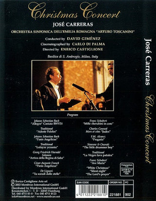 José Carreras : Christmas Concert (DVD-V, PAL)