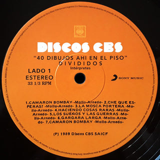 Divididos : 40 Dibujos Ahí En El Piso (LP, Album, RE, RM)