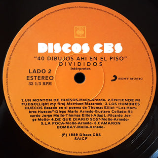 Divididos : 40 Dibujos Ahí En El Piso (LP, Album, RE, RM)