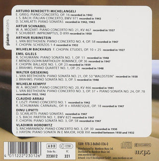 Various : Classical Music Piano Masters (10xCD, Comp, Mono, Box)
