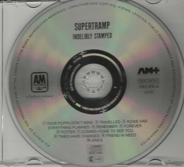 Supertramp : Indelibly Stamped (CD, Album, RE, RM, EDC)