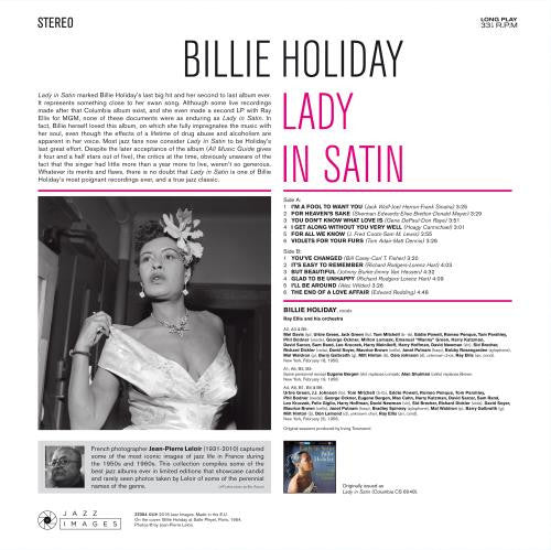 Billie Holiday With Ray Ellis And His Orchestra : Lady In Satin (LP, Album, Dlx, Ltd, RE, 180)