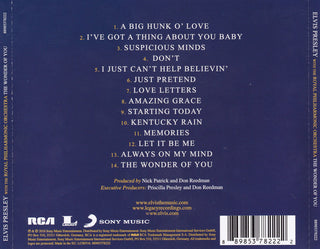 Elvis Presley With The Royal Philharmonic Orchestra : The Wonder Of You (CD, Album)