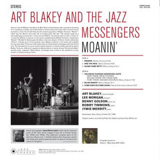 Art Blakey & The Jazz Messengers : Moanin' (LP, Album, Dlx, Ltd, RE, 180)