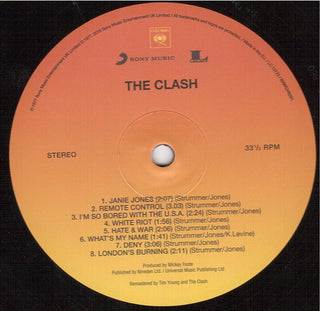 The Clash : The Clash (LP, Album, RE, RM, 180)