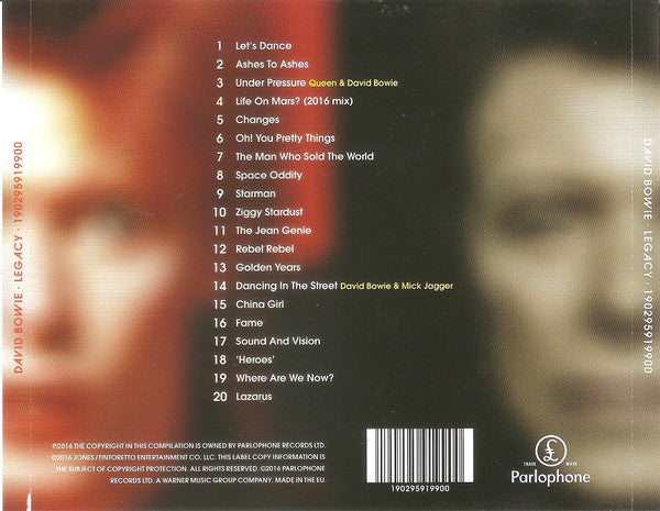 David Bowie : Legacy (CD, Comp)