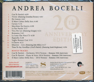 Andrea Bocelli : Romanza (CD, Album, RE, RM, 20t)