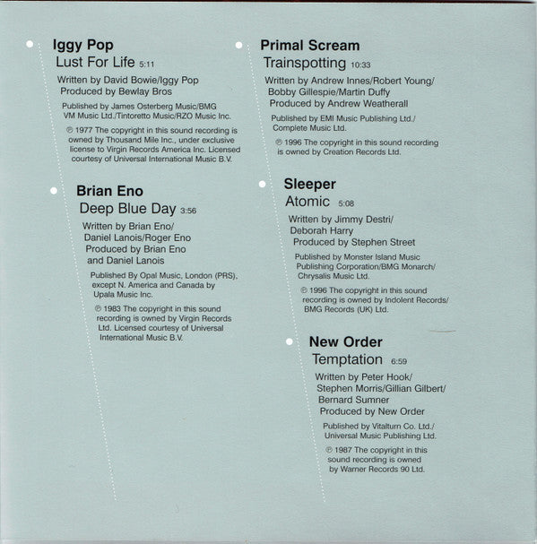 Various : Trainspotting (Music From The Motion Picture) (CD, Comp)