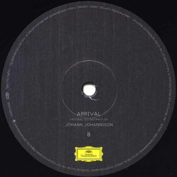 Jóhann Jóhannsson : Arrival (Original Soundtrack) (2xLP, Album)