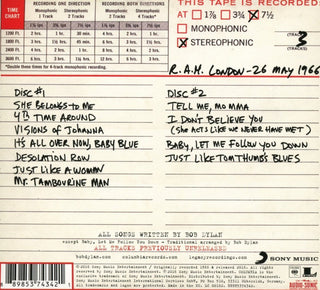 Bob Dylan : The Real Royal Albert Hall 1966 Concert! (2xCD, Album)