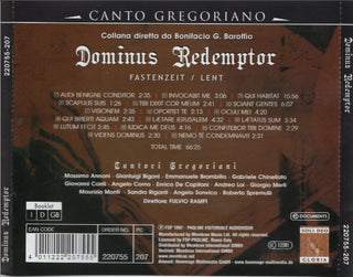 Cantori Gregoriani, Fulvio Rampi : Dominus Redemptor (Tempo Di Quaresima [Fastenzeit / Lent]) (CD, Album)
