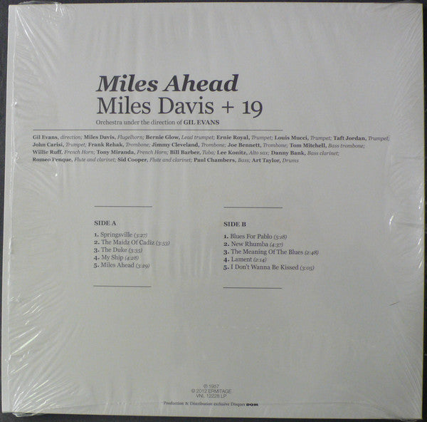 Miles Davis + 19 : Miles Ahead (LP, Album, RE, 180)