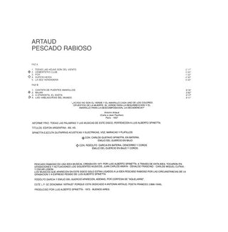 Pescado Rabioso : Artaud (LP, RE)