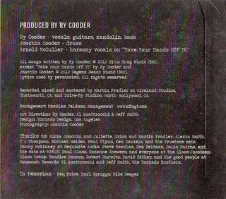 Ry Cooder : Election Special (CD, Album)