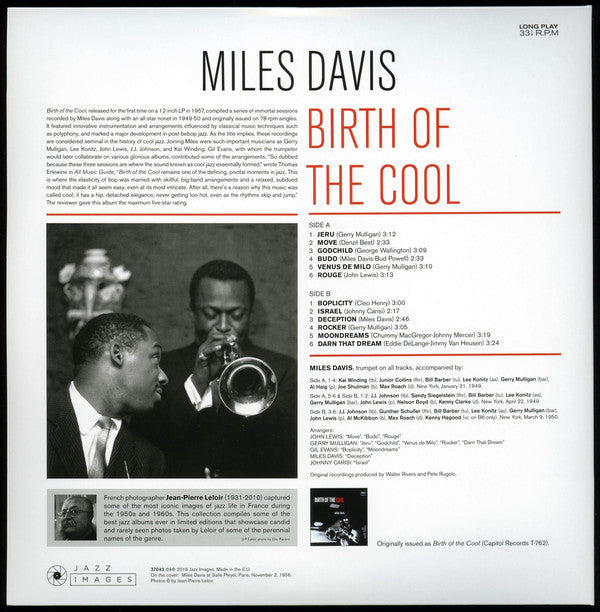 Miles Davis : Birth Of The Cool (LP, Album, Comp, Dlx, Ltd, RE, 180)