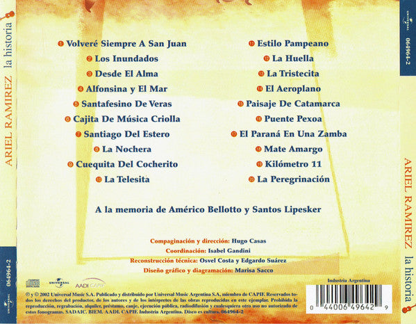 Ariel Ramirez : La Historia (CD, Comp)
