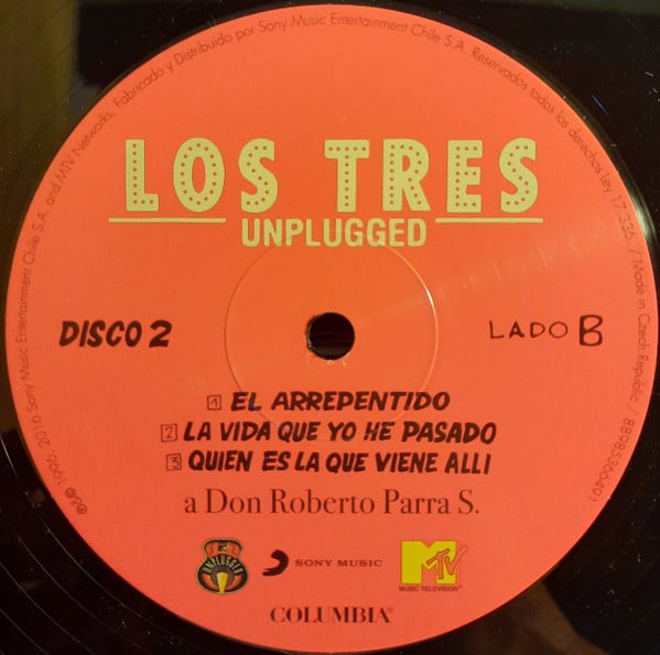 Los Tres (2) : Unplugged (2xLP, Album, RE)