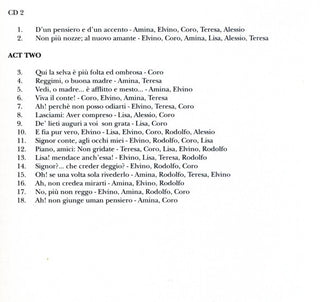 Vincenzo Bellini - Maria Callas, Cesare Valletti, Giuseppe Modesti, Orchestra Del Teatro Alla Scala E Coro Del Teatro Alla Scala, Leonard Bernstein : La Sonnambula (2xCD, RE, RM)