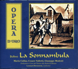 Vincenzo Bellini - Maria Callas, Cesare Valletti, Giuseppe Modesti, Orchestra Del Teatro Alla Scala E Coro Del Teatro Alla Scala, Leonard Bernstein : La Sonnambula (2xCD, RE, RM)