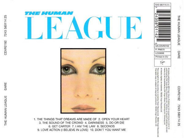 The Human League : Dare (CD, Album, RE, RM, Arv)