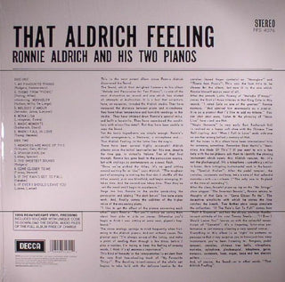 Ronnie Aldrich : That Aldrich Feeling (LP, RE, RM, 180)
