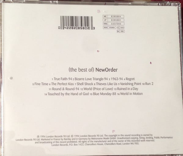 New Order : (The Best Of) NewOrder (CD, Comp)
